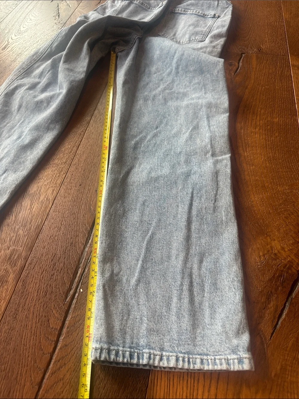 H&M Girls Light Blue Denim Overalls Jumpsuit